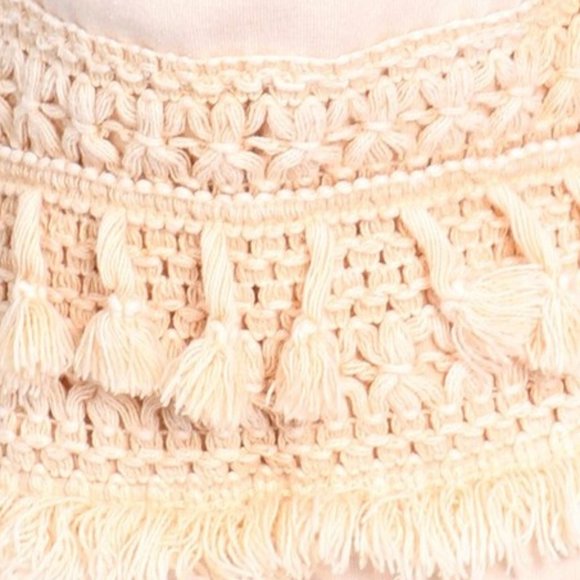 USA Made Retro Hand Dyed Fringed Crochet Pants - Picture 6 of 6